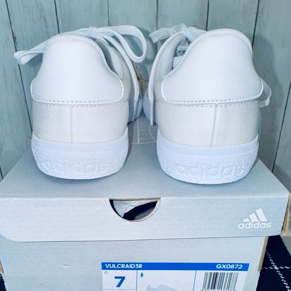 Adidas | Classic White Lace-Up Sneakers - Picture 6 of 10